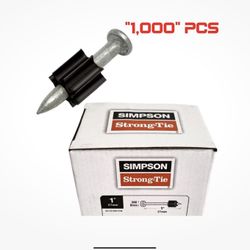 1000 Pieces Simpson Strong-Tie PDPA-100 1" x .157 Drive Pins  POWDER ACTUATED