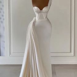 Stunning Ivory Custom Wedding Dress