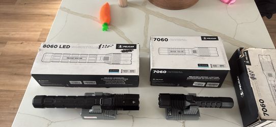 PELICAN flashlight rechargeable.. 7060-8060. LED” two different models… $220- $180