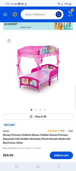 Disney Princess, Rapunzel Crib/Toddler Bed Steel $75