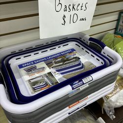 Space Saving Collapsible Laundry Basket $10 each