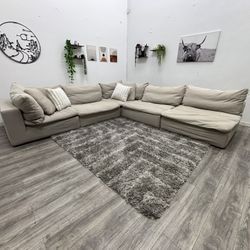 Cream Sectional Couch - Free Delivery 