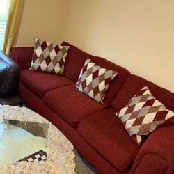 Comfortable One Sofa And Love Seat 