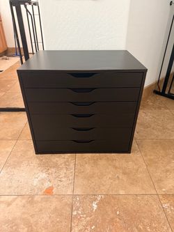 IKEA ALEX 6-Drawer Storage Unit Black