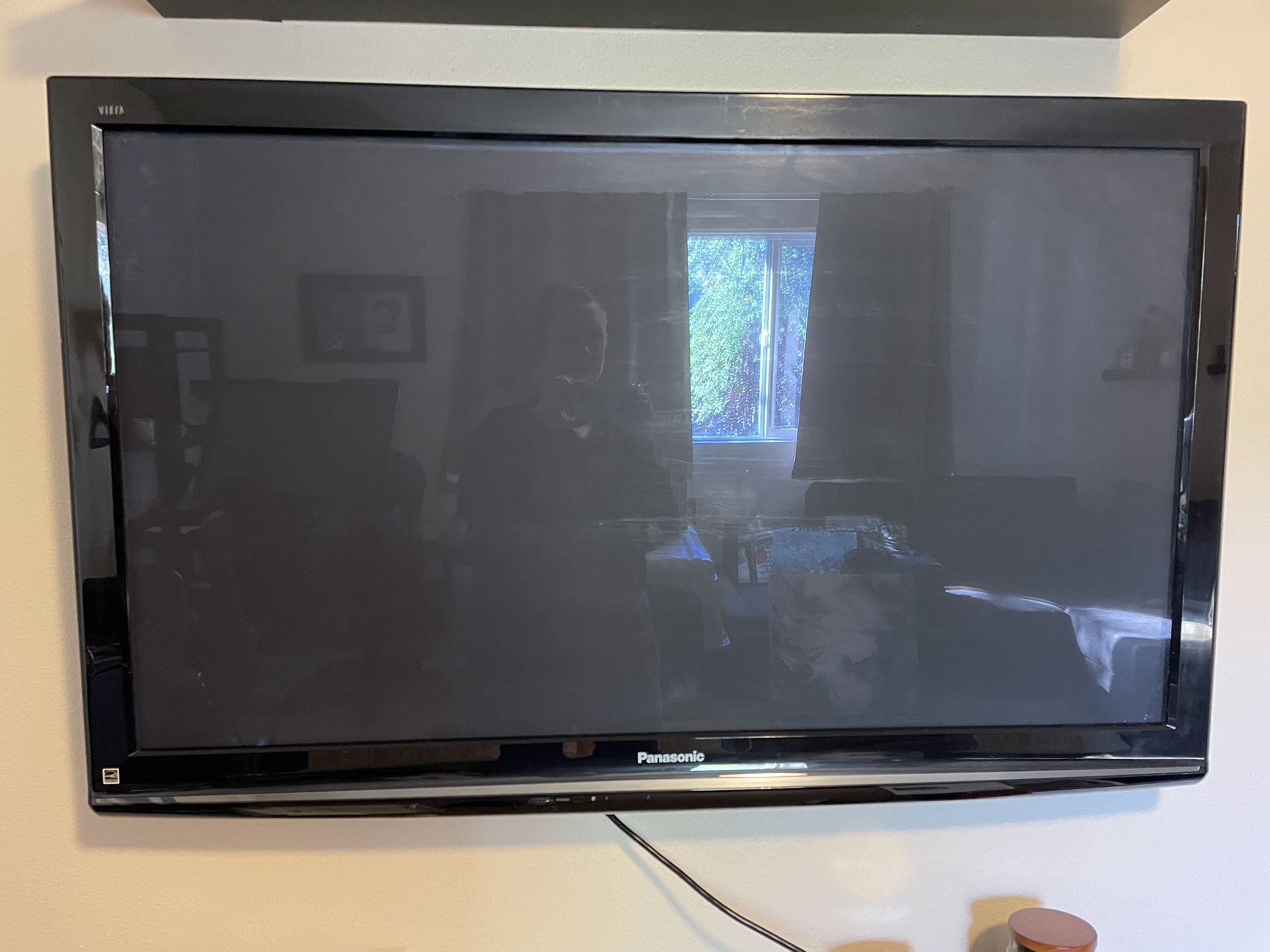 50” Panasonic TV With Manual.  Wall Mount Only