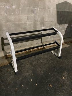Parabody 2 Tier Solid Steel Dumbbell Weight Rack…. Home Gym Fitness…. $100 Price is Firm!!!