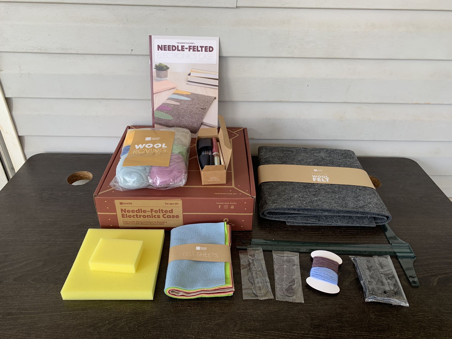 KiwiCo Crate Needle-Felted Electronics Case Kit