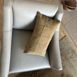 Mitchell Gold Bob Williams Italian Leather Designer Chair