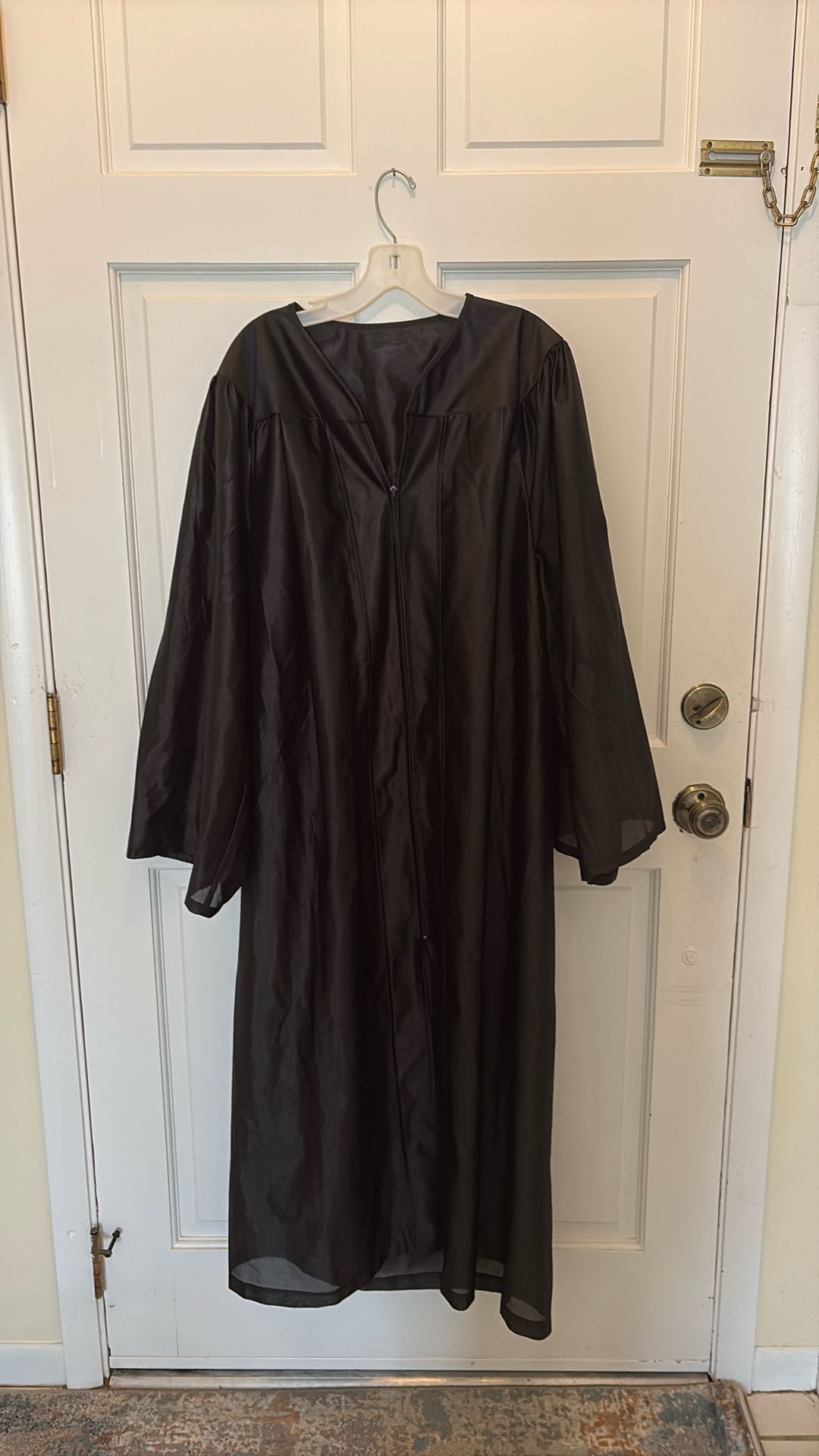 Great For Halloween! Black Graduation Cap And Gown