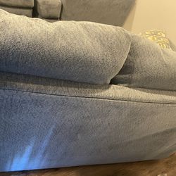 Living Room Couch And Chair with Ottoman