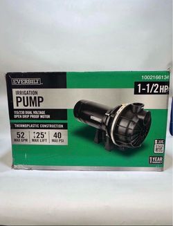 🚀 Everbilt 1-1/2 HP Plastic Lawn Sprinkler Pump