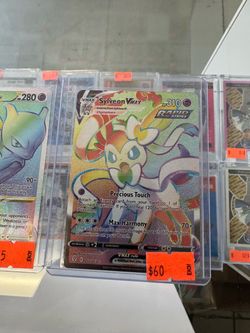 Sylveon VMAX Rainbow Rare Pokémon Card 211/203