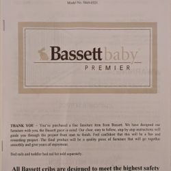 Bassett Southport Collection White Convertible Crib