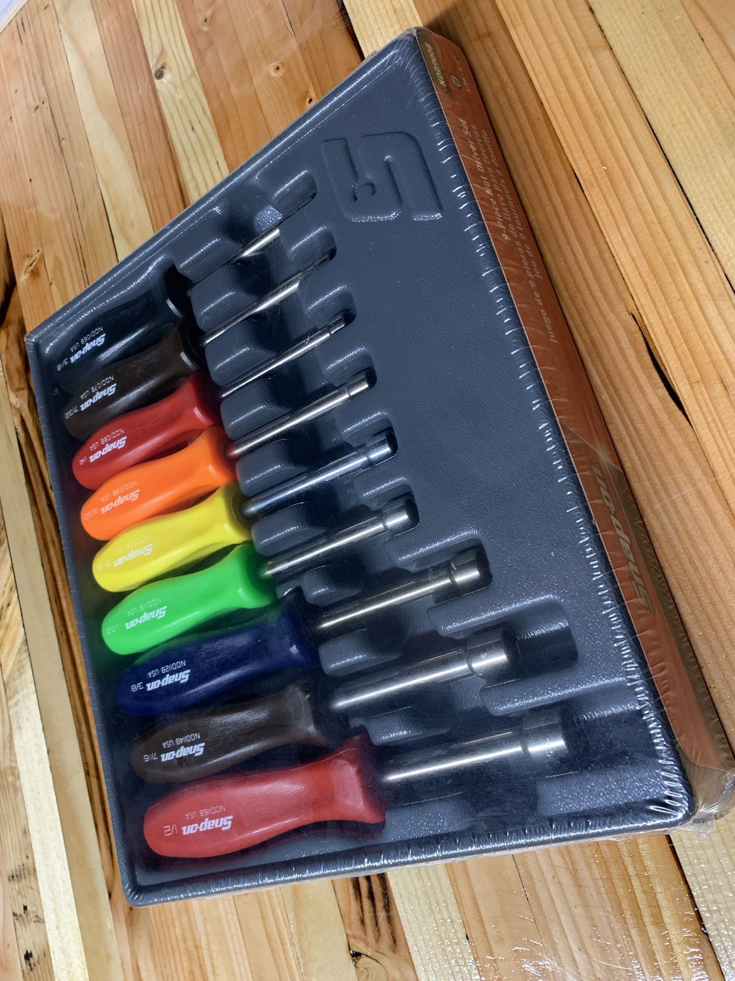 Snap On 9-Piece Nut Drive Set NDD900B Brand New