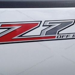 (2x) 14-17 Z71 Off Road Decals - F stickers Parts Chevy Silverado GMC Sierra 4x4 Z71 OFF ROAD TZ