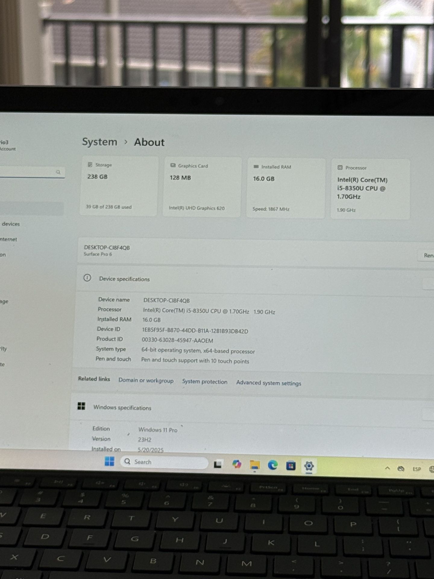 Microsoft Surface Core I5 8th, 16gb Ram