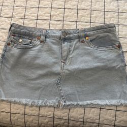 True Religion Denim Mini Skirt 