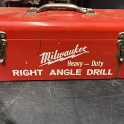 Milwaukee Right Angle Drill 1001-1 W Metal Case 