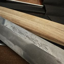 11” Japanese Yanagiba Sushi Knife – Hand Forged Carbon Steel