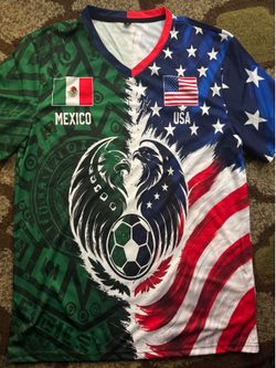 Mexico/USA split soccer jersey