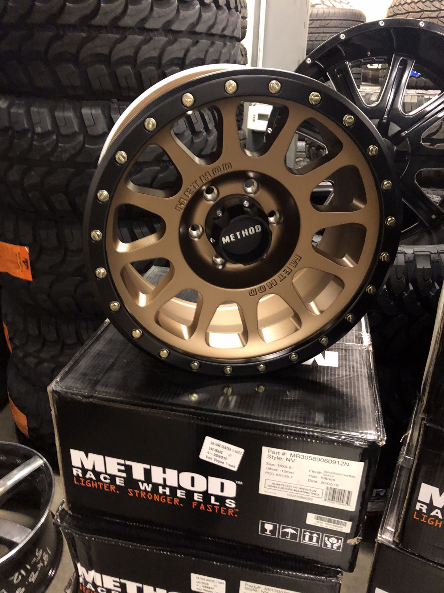 18X9 METHOD WHEELS NV305 6X5,5 -12 GOLD for Sale in Las Vegas, NV - OfferUp