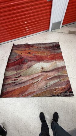 Safavieh Glacier Area Rug 6’7”x6’7” Square Abstract Multicolor Used