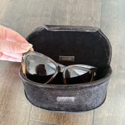 Tom Ford Large Cat Eye Tortoise Shell Sunglasses