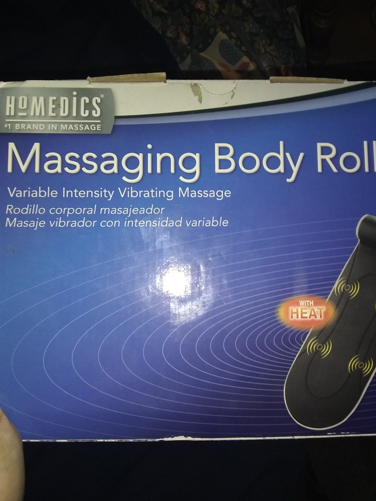 HoMedics Massaging Body Roll With Heat Massage Mat Variable