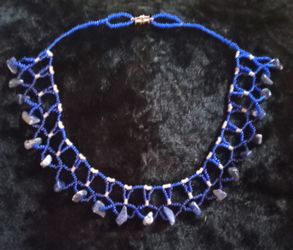 Beautiful Hand Beaded Necklace 🪡🪡🪡🪡 