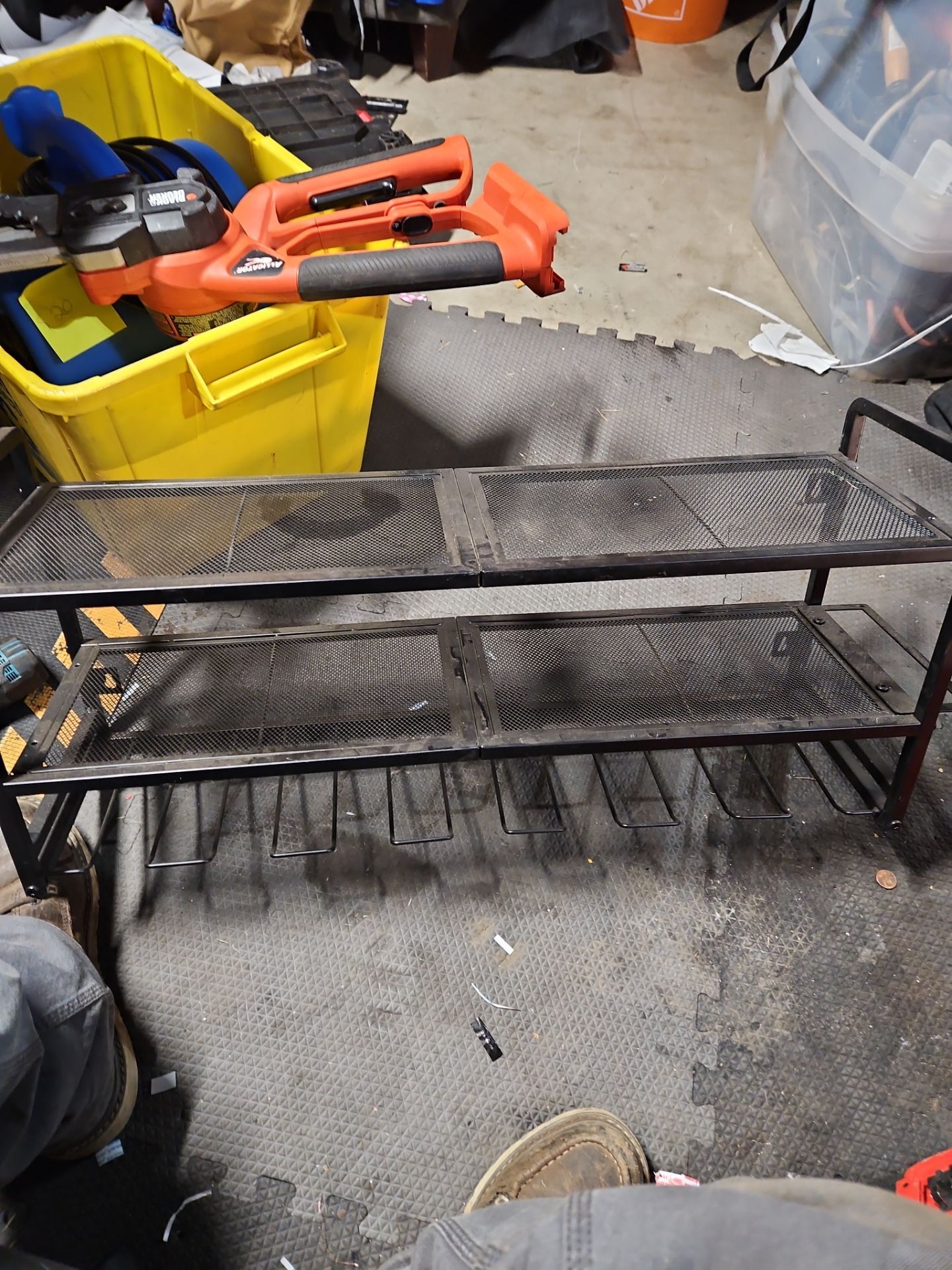 Shelf for drills