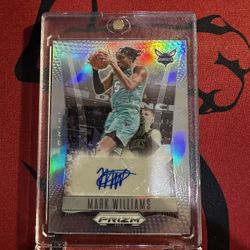 Mark Williams 2023-24 Panini Prizm Deca Auto Silver Prizm #DS-MWI Hornets