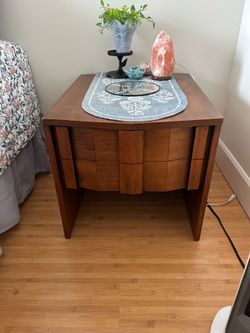 Rare Vintage Walnut Lane MCM nightstands