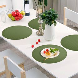4 Green Placemats 