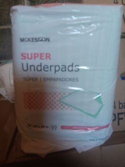 McKesson Underpad Moderate Absorbency 23 X 36 Inch Fluff/Polymer-Case of 120