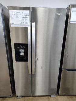 Whirlpool side by side refrigerator 21 cu ft