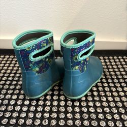 Bogs Rain Boot - Neon Space Unicorn Print - Size 9 Little Kid