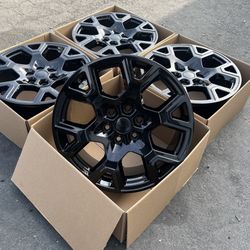 "20 Gloss Black Ford F150 Rims/wheels (exchange available)