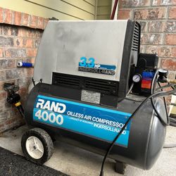 Ingersol Rand Air Compressor 4000 , 3.3hp , 20 Gallon Tank, Oil Free  