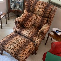 Animal Print Chair And Ottoman Free I Have No Room For It for