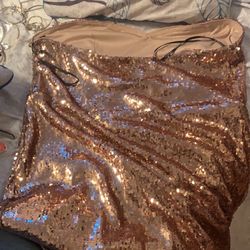 Size 2x Gold Glitter Dress