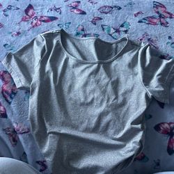 Grey Crop Top