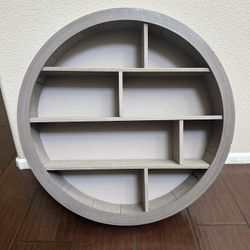 Round Wooden Shelve
