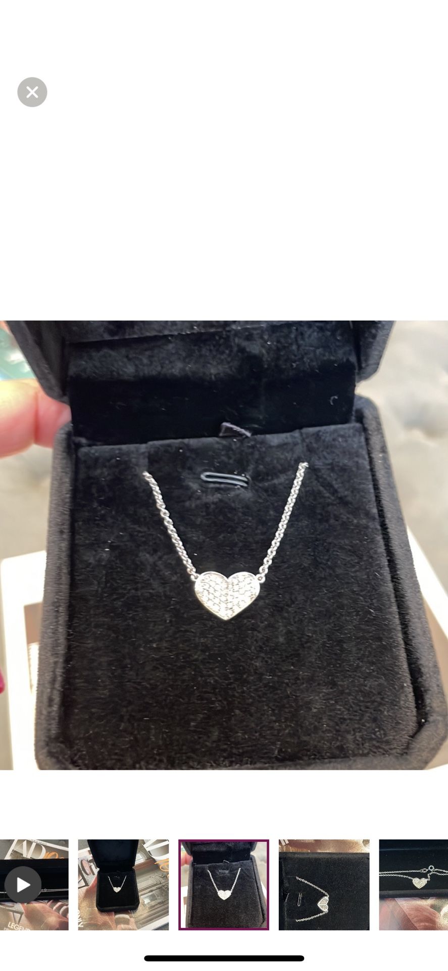 Diamond Pavé Heart Necklace