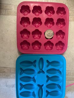 Silicone Ice Cube Trays Set of 2