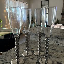 🥂 Elegant Champagne Glass Set – 4-Piece Luxury Toasting Glasses Collection 🥂
