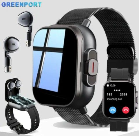 SMARTWATCH 2 IN 1 With Wireless Earbuds!