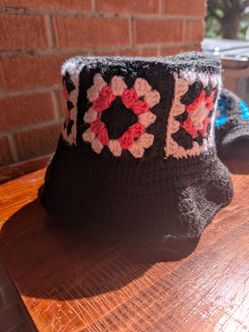 Handmade crocheted bucket hat