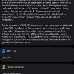 Three Dial Wall Clock. 