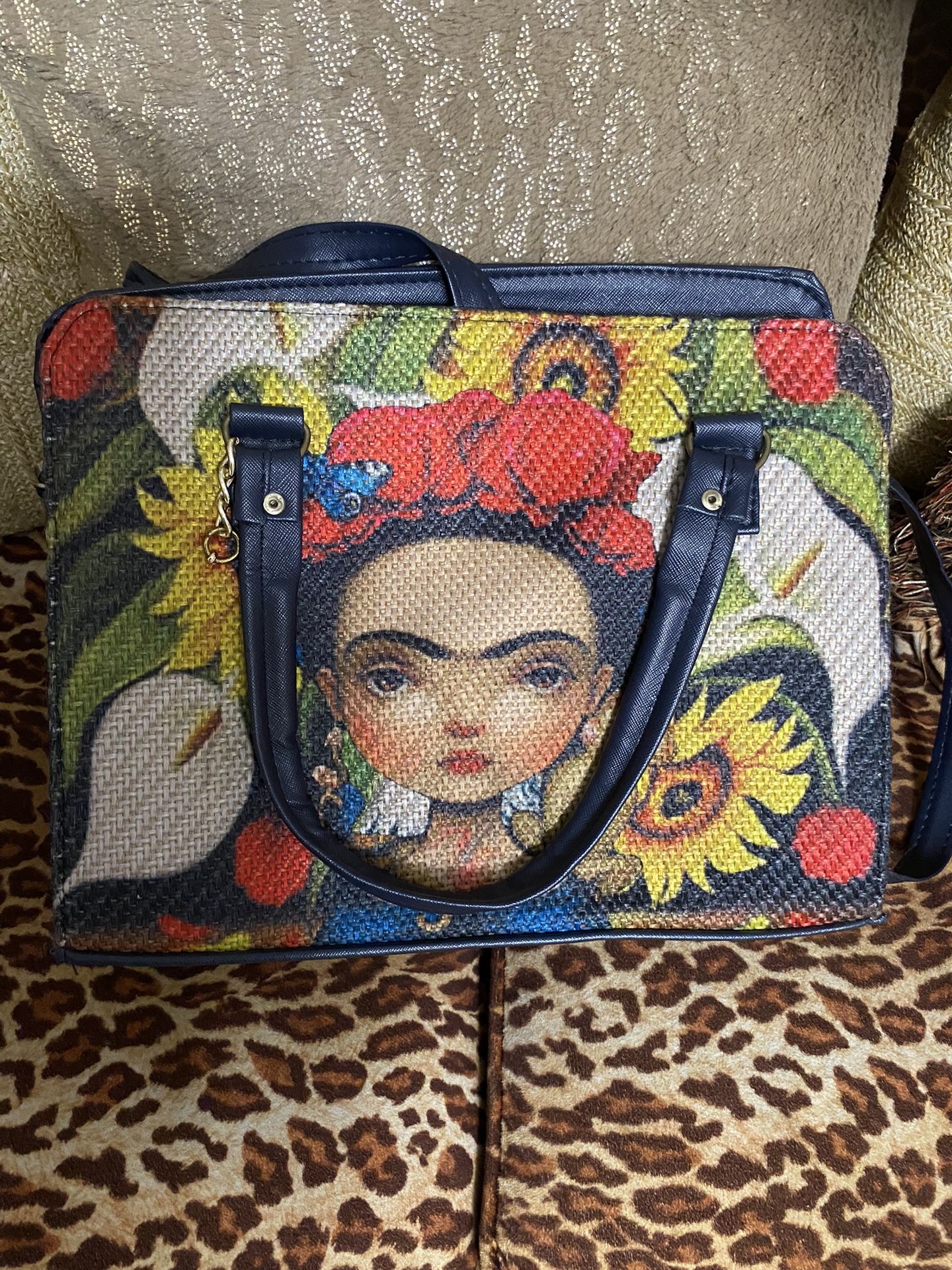 Frida Kahlo Blue Purse