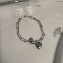 Stainless steel Titanium Silver Bracelet